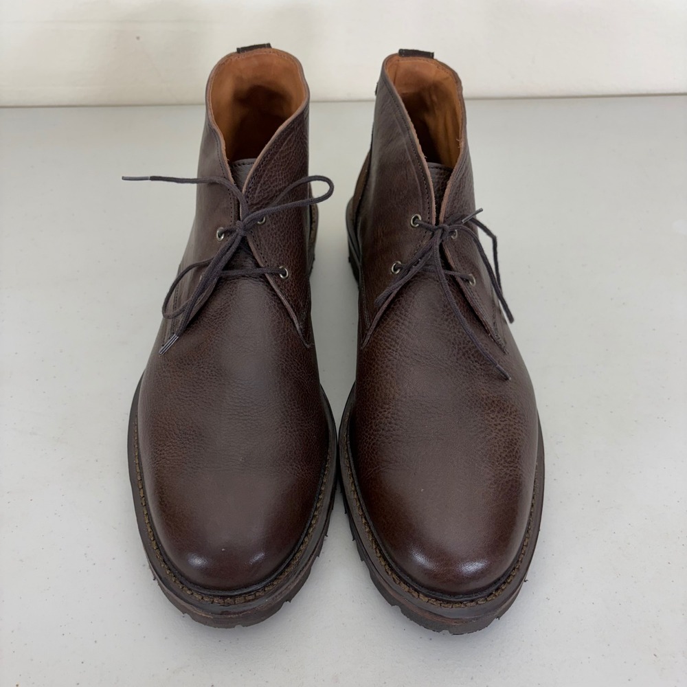 Allen Edmonds Discovery Chukka Boots Mens 10 B Brown Leather Suede 3982 Narrow - Picture 3 of 10